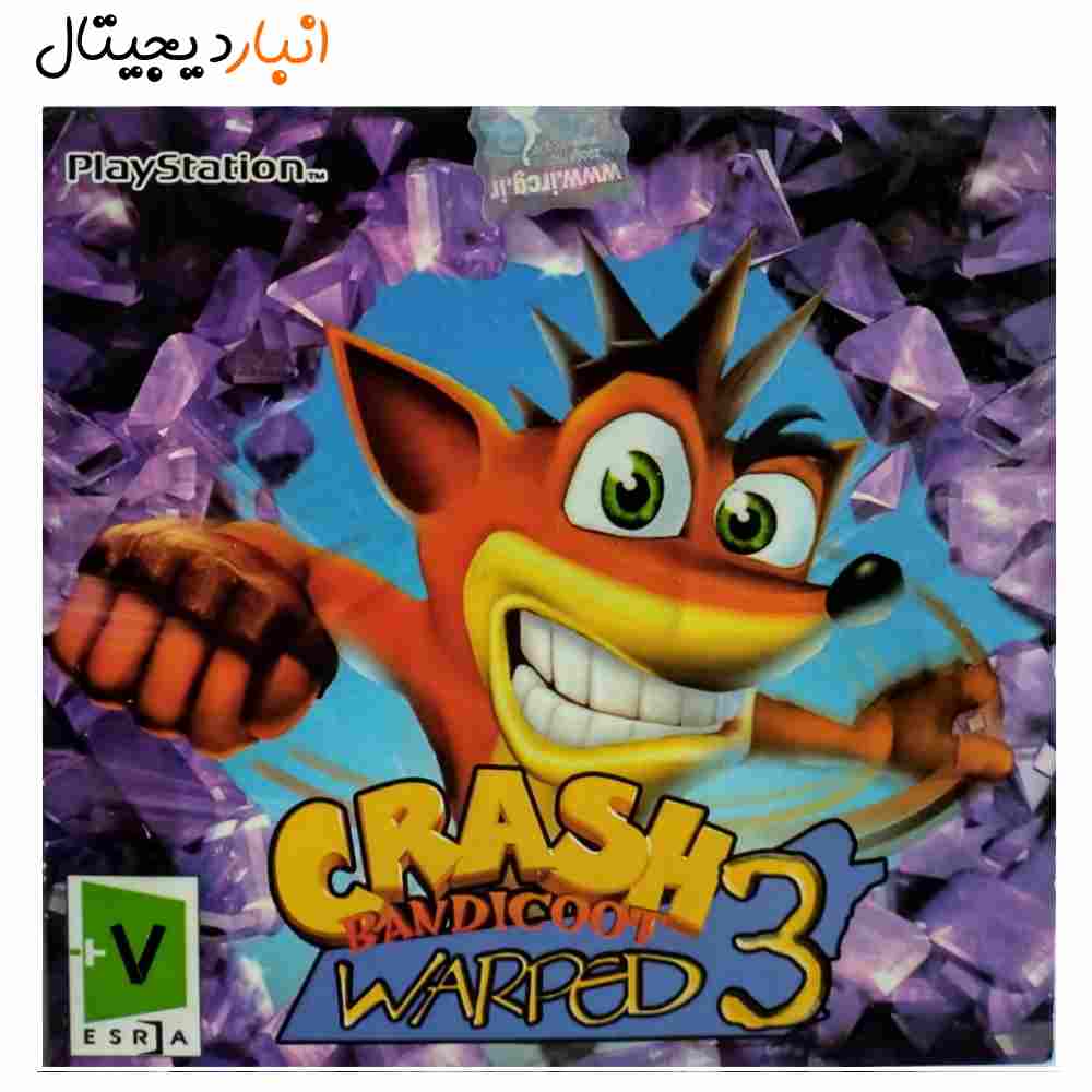  بازی 3 CRASH WARPED پلی استیشن PS1 لوح زرین