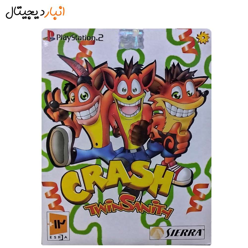  بازی ( کراش ) CRASH TWINSANITH پلی استیشن PS2 لوح زرین