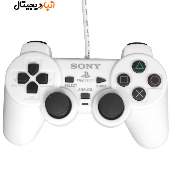  دسته پلی استیشن PS1 ,2 سفید مات DUALSHOCK 2