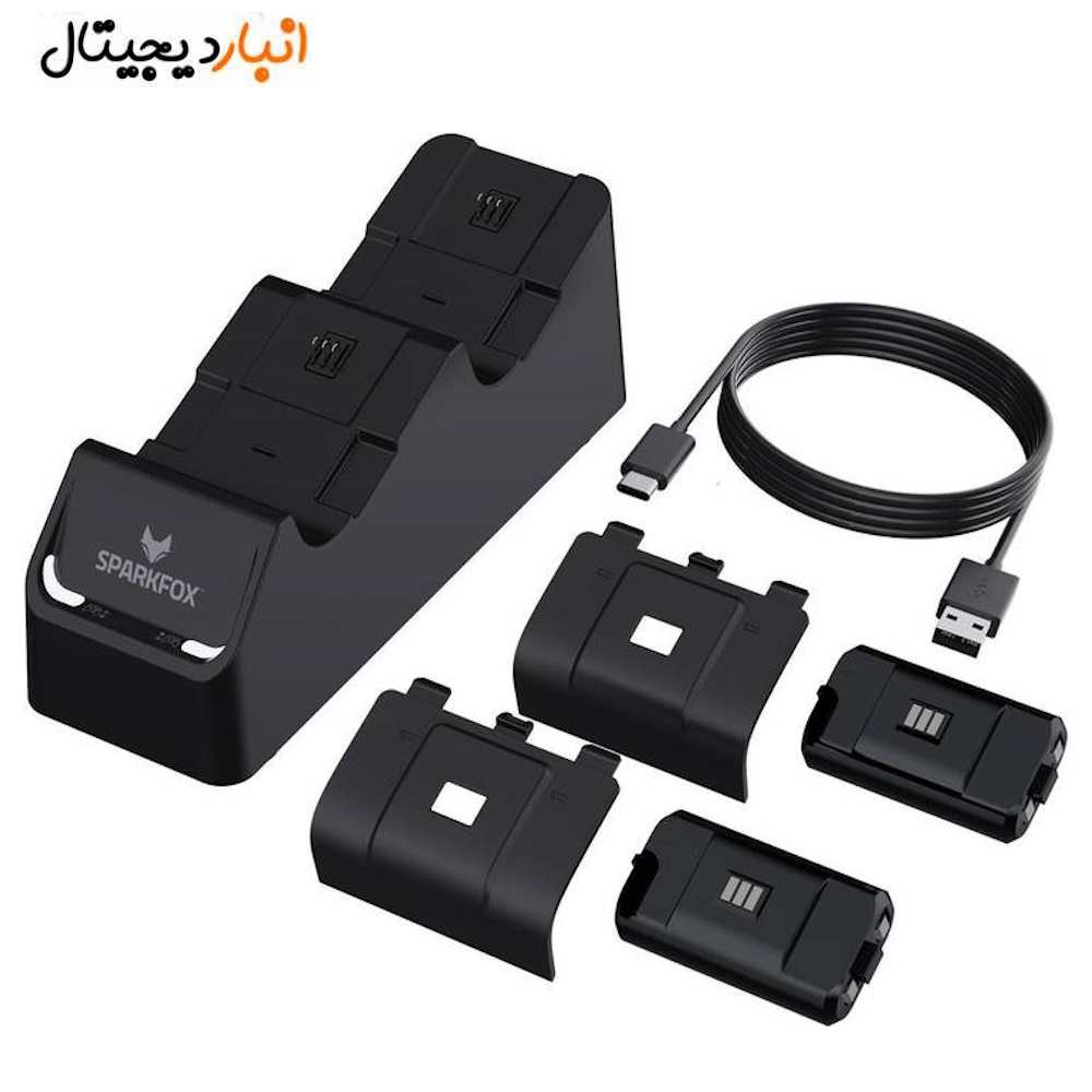   پایه شارژ دوبل دسته XBOX سری X,S مدل W20X504-01 مشکی 
