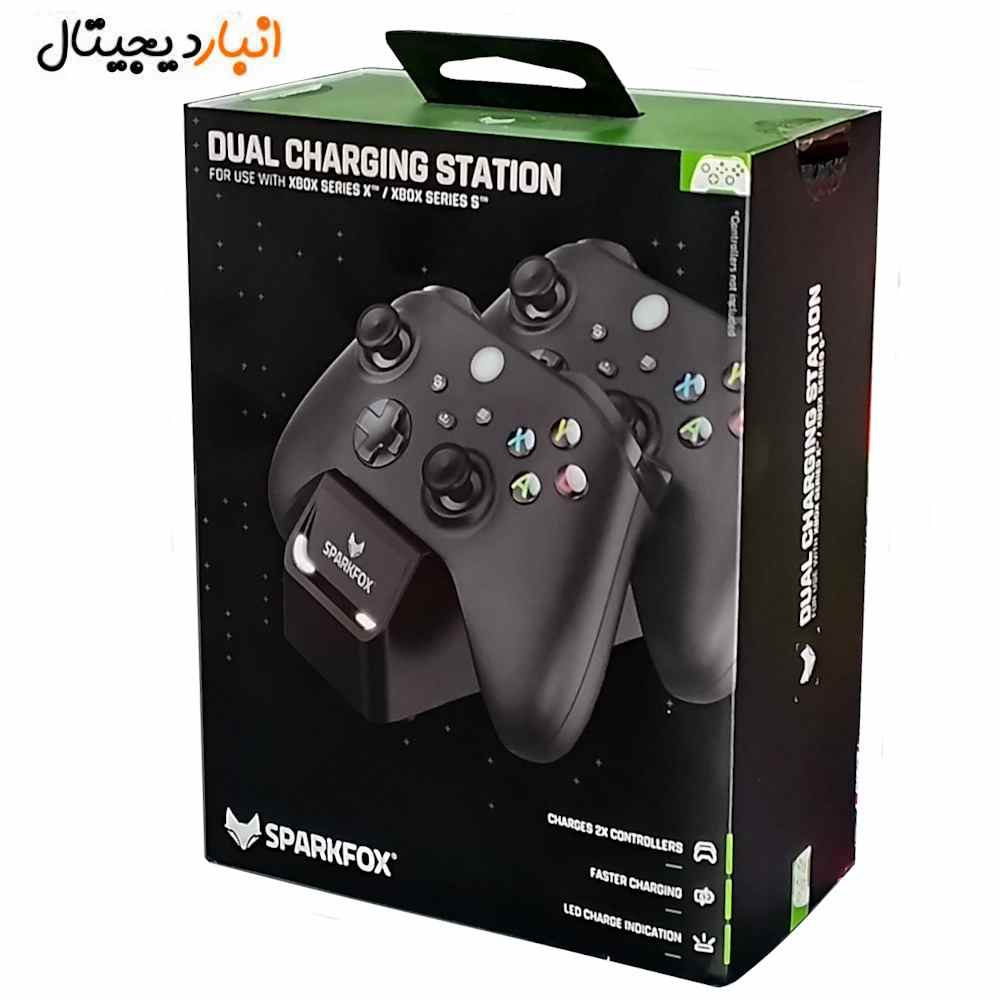   پایه شارژ دوبل دسته XBOX سری X,S مدل W20X504-01 مشکی 