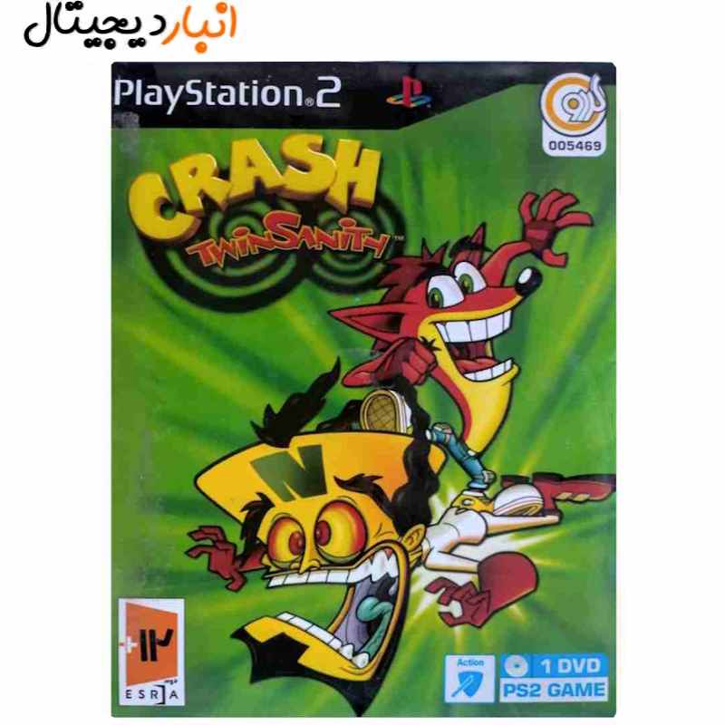  بازی PS2 CRASH TWINSANITY  