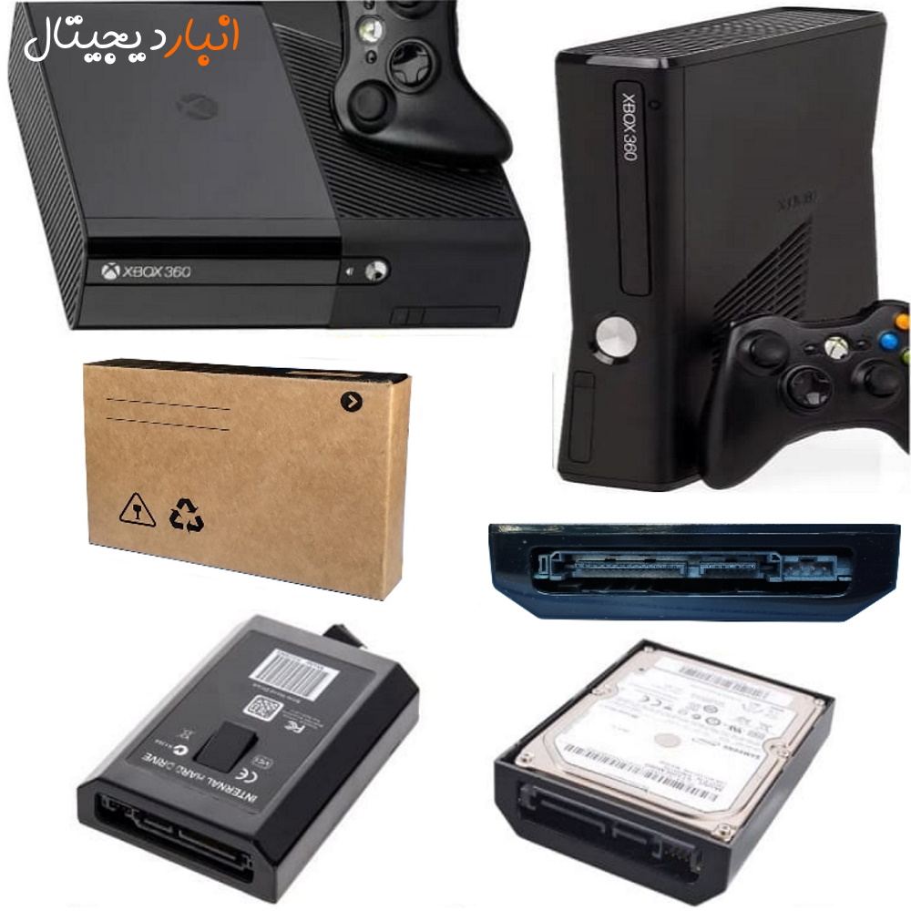 این قاب ها خالی بوده و داخل آن یک عدد هارد مخصوص کنسول ایکس باکس قرار داده و به کنسول xbox 360 متصل کرده و بازی هارا داخل هارد نصب می‌کنیم