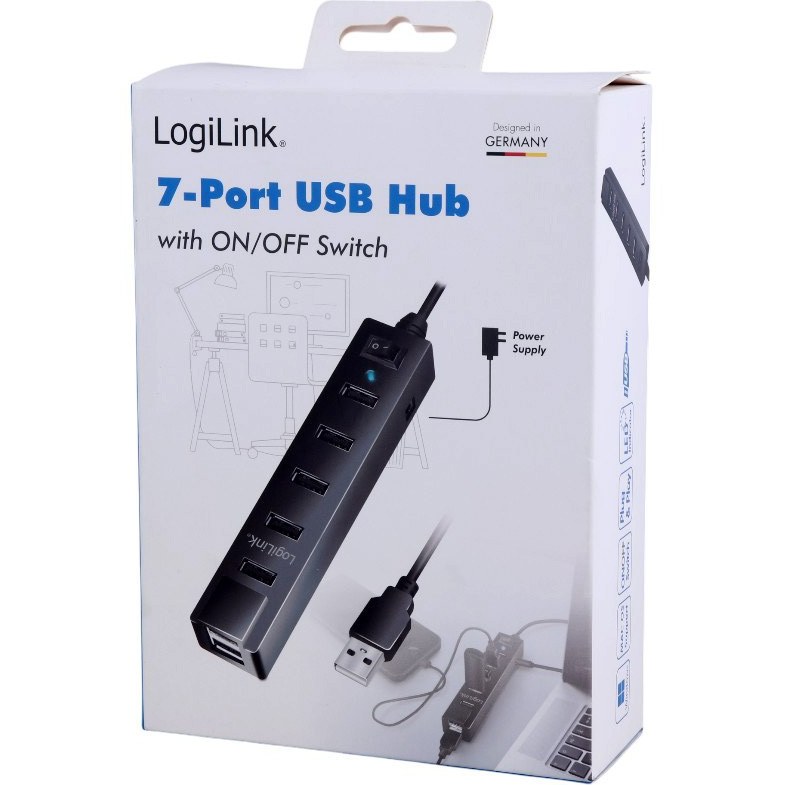 هاب 7 پورت لاجی لینک USB 0.2