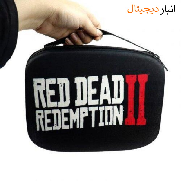  کیف دوبل دسته ps4 طرح مشکی RED DEAD REDEMPTION II