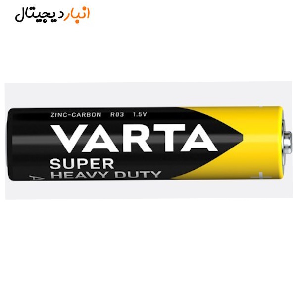 باتری قلمی 4 عددی کارتی VARTA 1.5V R6P SUPER AA 