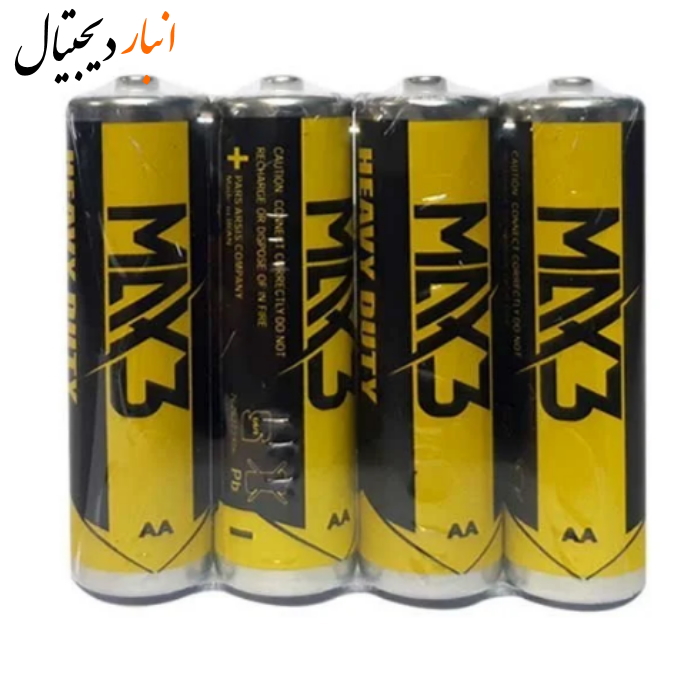  باتری قلمی 4 عددی شرینگ MAX3 1.5V R6P  AA