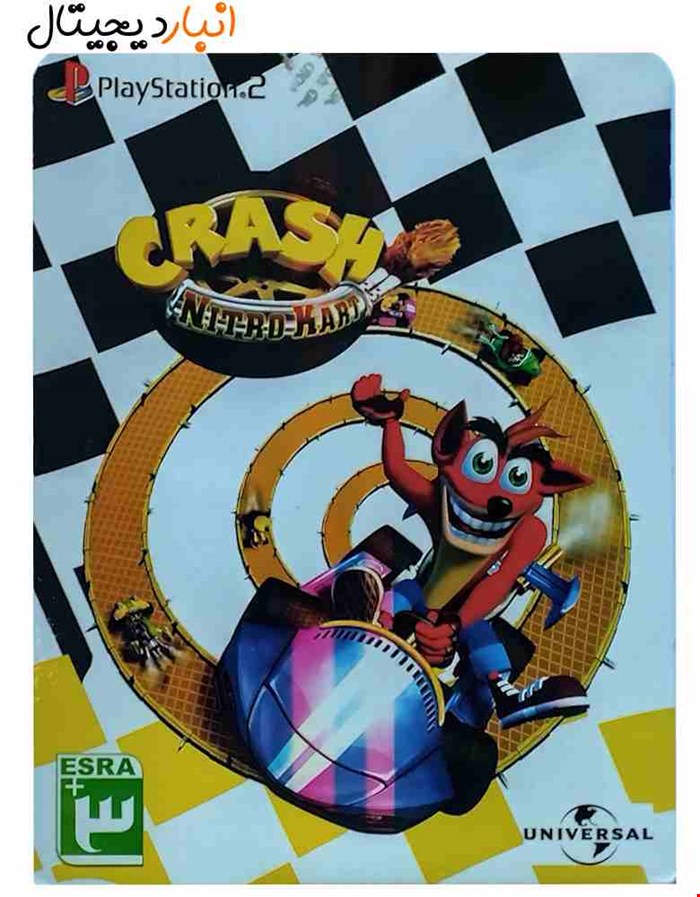 بازی( کراش ماشین )CRASH NITRO KART پلی استیشنPS2 لوح زرین