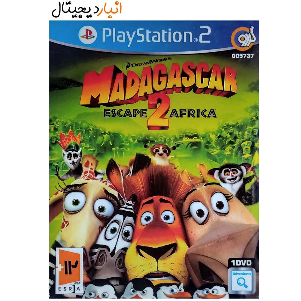 Game (Madagascar) MADAGASCAR ESCAPE AFRICA PS2 ASRA