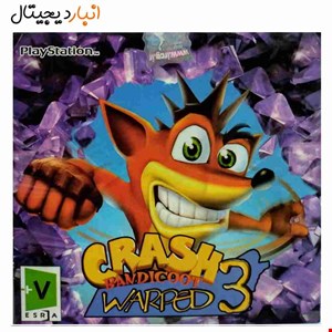 بازی 3 CRASH WARPED پلی استیشن PS1 لوح زرین