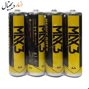 باتری قلمی 4 عددی شرینگ MAX3 1.5V R6P  AA