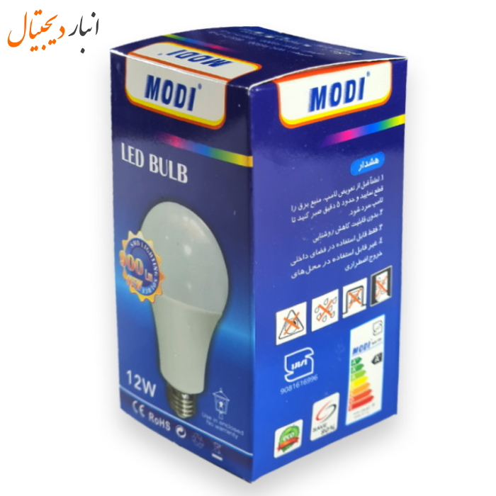 LED bulb 12 watt base E27 moonlight MODI