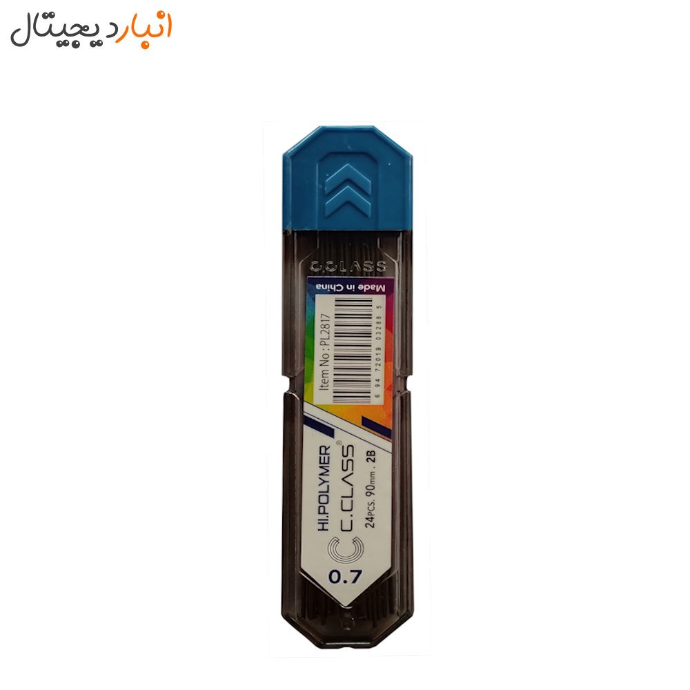 Pencil lead 0.7 (tip 2B) 24 pieces 9 cm C.CLASS model PL 2817