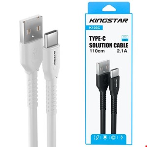 کابل USB به Type-C یک متری کینگ استار K103C 
