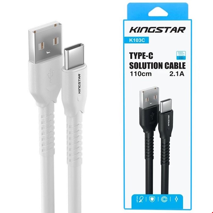 کابل USB به Type-C یک متری کینگ استار K103C 