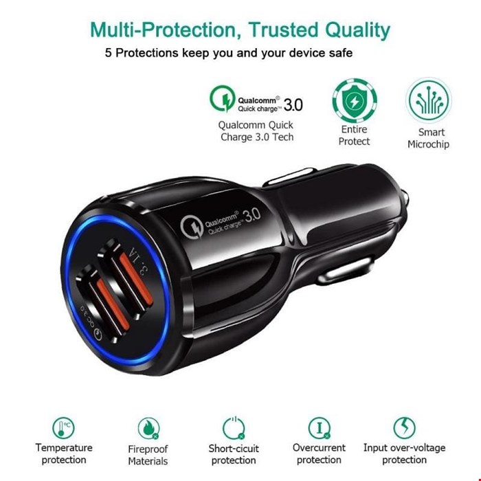 شارژر فندکی کینگ پلاس 30W مدل HK-05