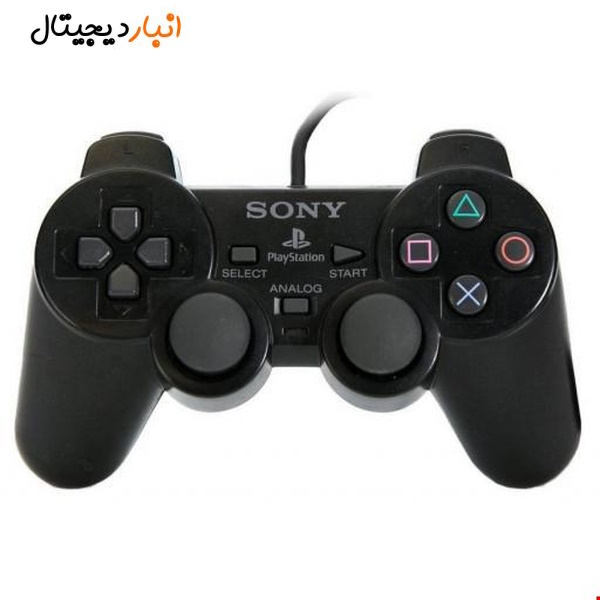 PlayStation 2 controller black silk cable