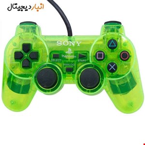 دسته بازی پلی استیشن 2 شیشه‌ای سبز