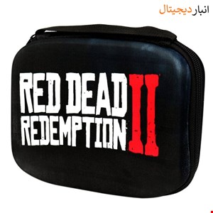 کیف دوبل دسته ps4 طرح مشکی RED DEAD REDEMPTION II