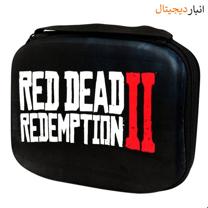 کیف دوبل دسته ps4 طرح مشکی RED DEAD REDEMPTION II