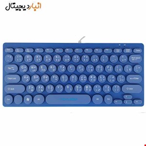 مینی کیبورد با سیم میکاسو مدل KB-003U آبی