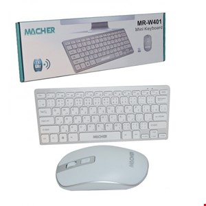 مینی کیبورد و موس بی سیم MACHER مدل MR-W401